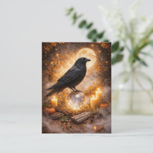 Cartes Pour Fêtes Annuelles Équinoxe d'automne Corbeau Mabon Païen Wicca