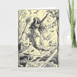 Cartes Pour Fêtes Annuelles Équinoxe de ressort d'Ostara