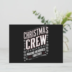 Cartes Pour Fêtes Annuelles Équipage de Noël tenue de Noël assortie pour la fa