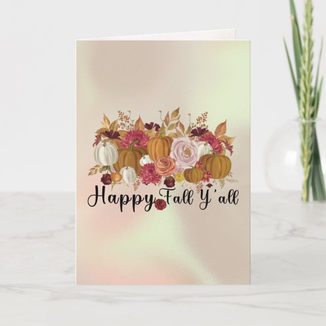 Cartes Pour Fêtes Annuelles équipage de prélèvement citrouille (Devant)