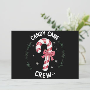 Cartes Pour Fêtes Annuelles Équipe Canne à Sucre Drôle de Noël Amateur de Bonb