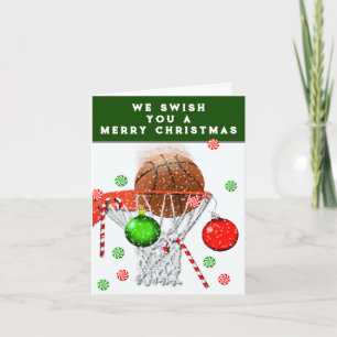Cartes Pour Fêtes Annuelles Équipe de basketball Noël