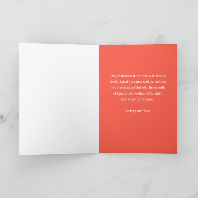 Cartes Pour Fêtes Annuelles Équipe de biscuits de Noël (Intérieur)