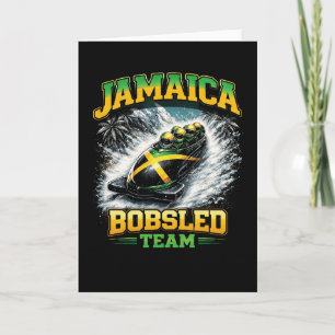 Cartes Pour Fêtes Annuelles Équipe de bobsleigh de Jamaïque