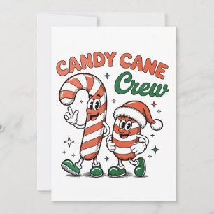 Cartes Pour Fêtes Annuelles Équipe de Canne en Sucre Noël Xmas Saison des Fête