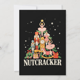 Cartes Pour Fêtes Annuelles Équipe de Casse-Noisette de Noël Ballet Danse Xmas
