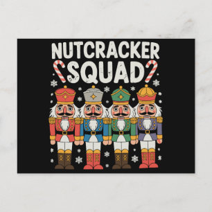 Cartes Pour Fêtes Annuelles Équipe de casse-noisette de Noël tenue assortie de