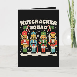 Cartes Pour Fêtes Annuelles Équipe de Casse-Noisette Noël Xmas Saison des Fête