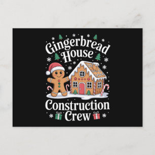 Cartes Pour Fêtes Annuelles Équipe de construction de maison en pain d'épices