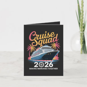 Cartes Pour Fêtes Annuelles Équipe de croisière Vacances d'été 2026