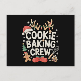 Cartes Pour Fêtes Annuelles Équipe de fabrication de biscuits Renne Cerfs Bisc