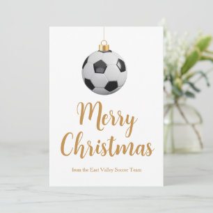 Cartes Pour Fêtes Annuelles Équipe de football personnalisée Joyeux Noël