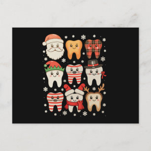 Cartes Pour Fêtes Annuelles Équipe de Noël dentaire Mignonne Équipe de Dentist