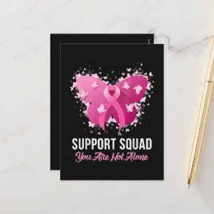 Cartes Pour Fêtes Annuelles Équipe de soutien Sensibilisation au cancer du sei