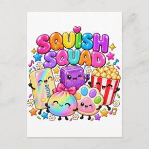 Cartes Pour Fêtes Annuelles Équipe de Squish Virale Squishies Popcorn Beurre D