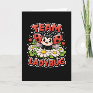 Cartes Pour Fêtes Annuelles Équipe Ladybug