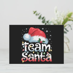 Cartes Pour Fêtes Annuelles Équipe Santa Claus Noël Famille Pyjama Assorti