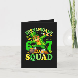 Cartes Pour Fêtes Annuelles Équipe Shenanigans