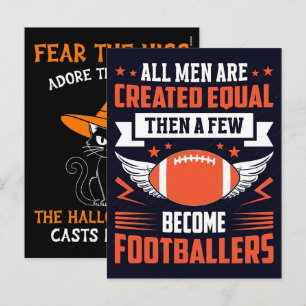 Cartes Pour Fêtes Annuelles Équipement de football américain ultime pour les f