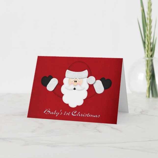 Cartes Pour Fêtes Annuelles Ęr Noël de Babys (Devant)