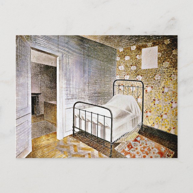 Cartes Pour Fêtes Annuelles Eric Ravilit art, Le Bedstead (Devant)