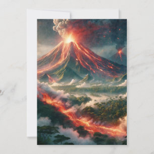 Cartes Pour Fêtes Annuelles Éruptions volcaniques
