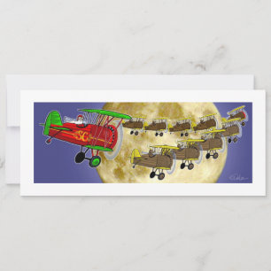 Cartes Pour Fêtes Annuelles escadron de Noël