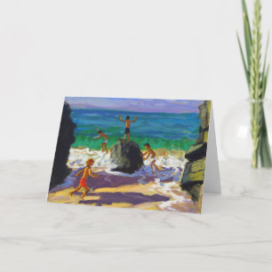 Cartes Pour Fêtes Annuelles escalade rochers Porthmeor beach St Ives 2013