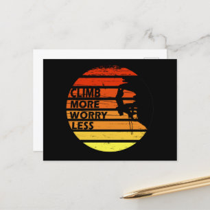 Cartes Pour Fêtes Annuelles Escalade rock motivationnelle disant