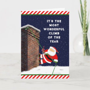 Cartes Pour Fêtes Annuelles Escalade rock Noël