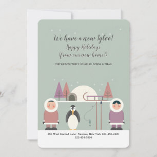 Cartes Pour Fêtes Annuelles Eskimo Moving Announcement
