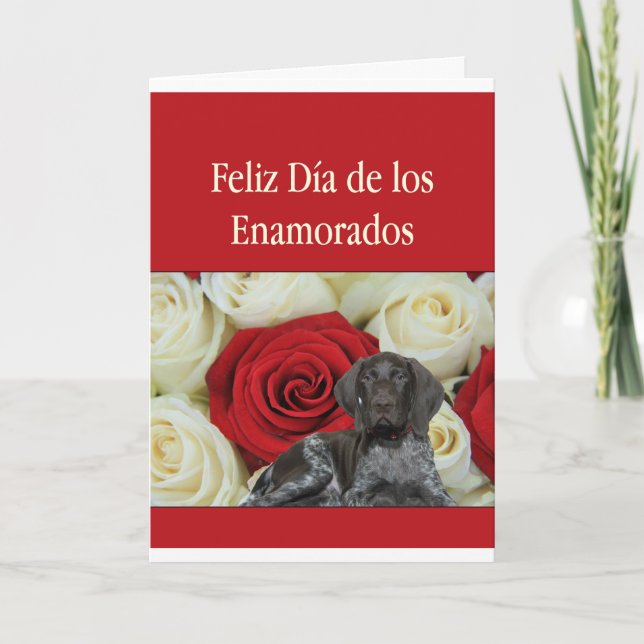 Cartes Pour Fêtes Annuelles Espagnol Día Enamorados Glossy Grizzly Valentine (Devant)