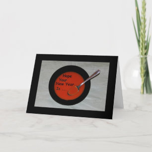 Cartes Pour Fêtes Annuelles Espérez que votre nouvelle année est Soupe-heu !