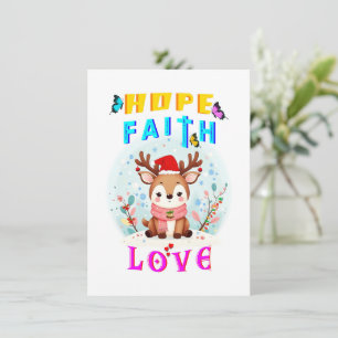 Cartes Pour Fêtes Annuelles Espoir Foi Amour