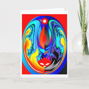 Cartes Pour Fêtes Annuelles Esprit de feu