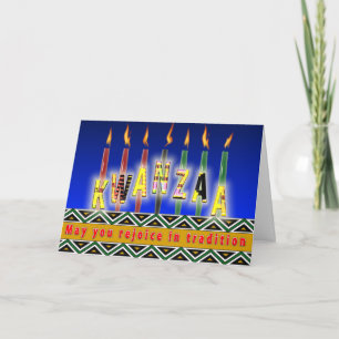 Cartes Pour Fêtes Annuelles Esprit de Kwanzaa