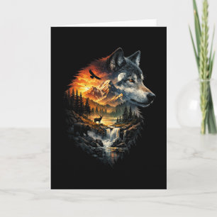 Cartes Pour Fêtes Annuelles Esprit de la nature sauvage