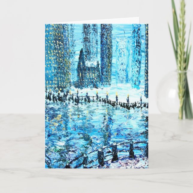 Cartes Pour Fêtes Annuelles Esprit de la ville (Devant)