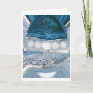 Cartes Pour Fêtes Annuelles Esprits de l'eau dans un art de gouttelette