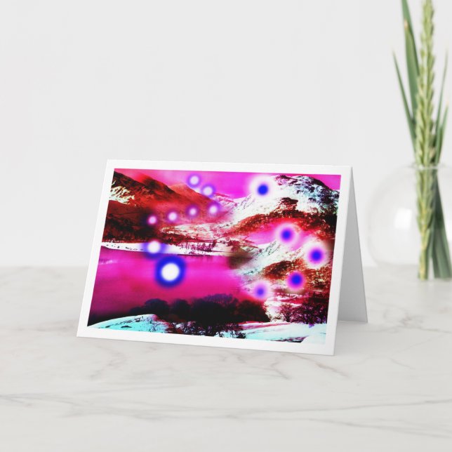 Cartes Pour Fêtes Annuelles esprits de lune bleue (Devant)