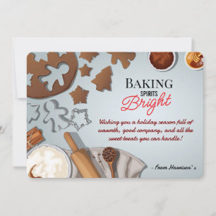 Cartes Pour Fêtes Annuelles Esprits de pâtisserie lumineux Gâteau de Noël au g