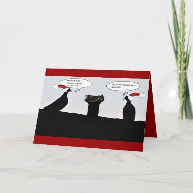 Cartes Pour Fêtes Annuelles Essayer d'attraper le Père Noël (Devant)