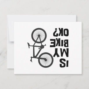 Cartes Pour Fêtes Annuelles Est Mon Vélo OK Funny VTT