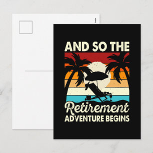 Cartes Pour Fêtes Annuelles Et ainsi commence l'aventure de la retraite