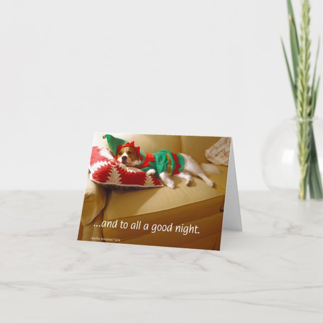 Cartes Pour Fêtes Annuelles "….et au tout une bonne nuit. " (Devant)