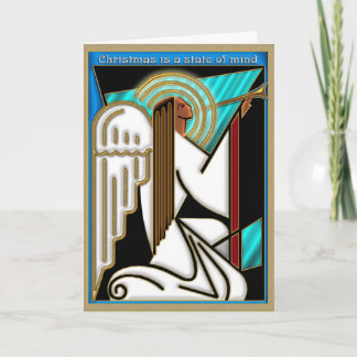 Cartes Pour Fêtes Annuelles État d'esprit de Noël d'art déco