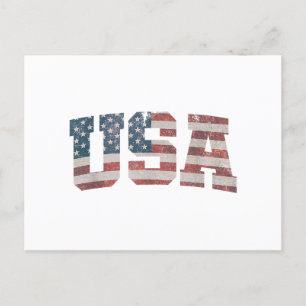 Cartes Pour Fêtes Annuelles États-Unis Drapeau Patriotique 4 juillet Amérique