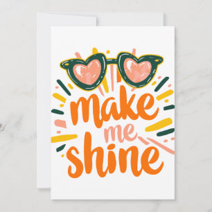 Cartes Pour Fêtes Annuelles Été ensoleillé brillant Lettres