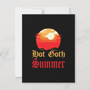 Cartes Pour Fêtes Annuelles été gothique chaud 