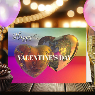Cartes Pour Fêtes Annuelles Eternal Love Colorful Hearts Art fin Valentine